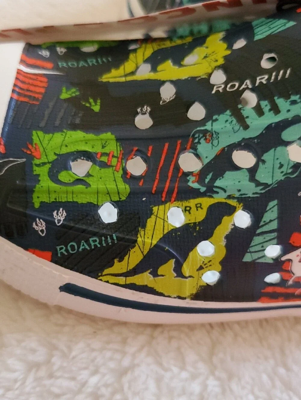 Funcoo Plus Kids Dinosaur Sandals Toddler Size 7 Slip-On Shoes NWT